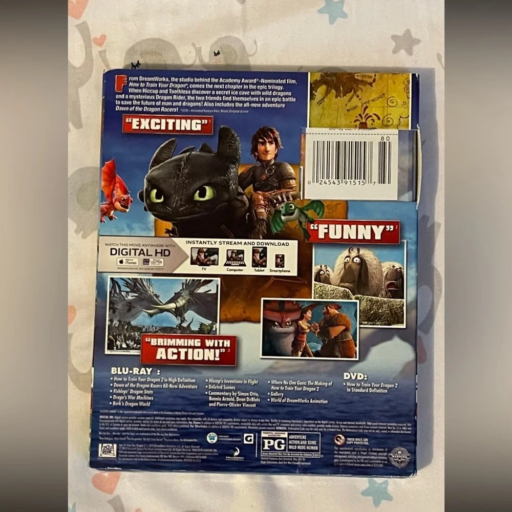 How to Train Your Dragon 2 Blu-ray DVD Digital Sealed - Picture 2 of 3